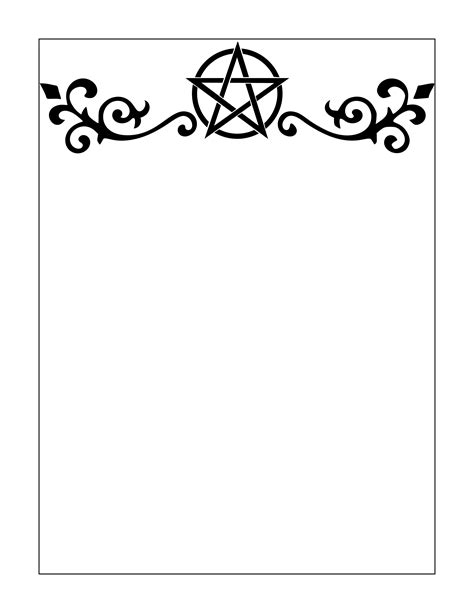 Blank Free Printable Book Of Shadows Pages